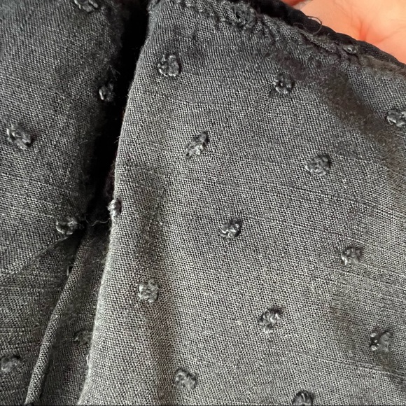 Black flowy line A Skirt  texturized size L - Picture 7 of 9